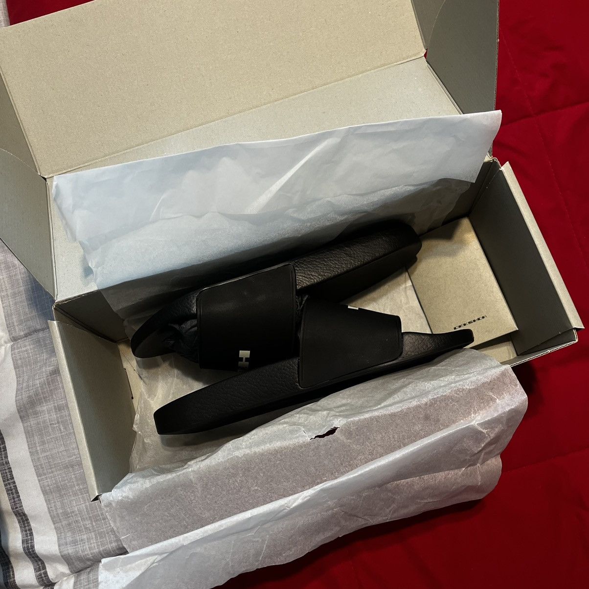 Rick Owens Rick owens logo slides Size US 8 / EU 41 - 3 Thumbnail