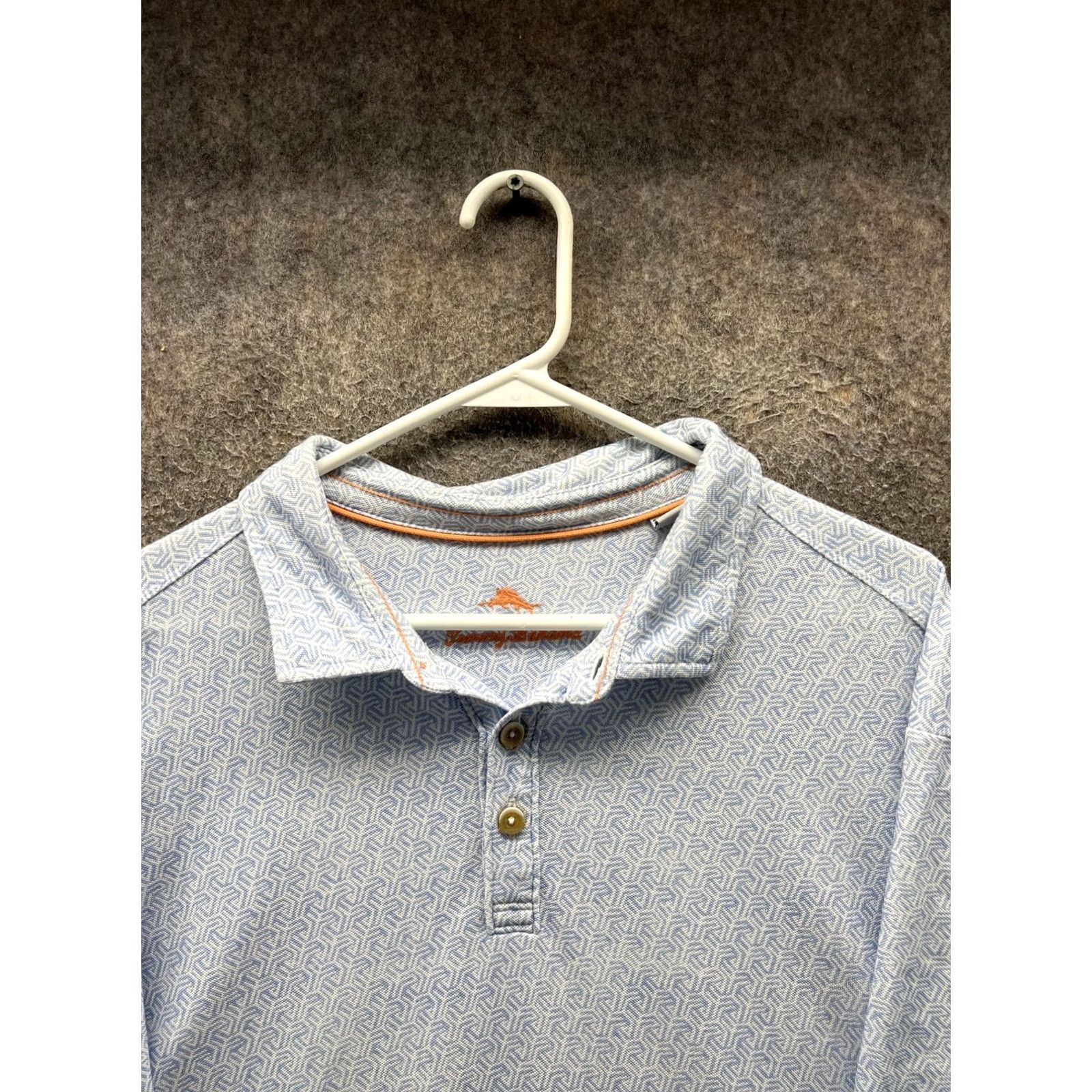 Tommy Bahama Tommy Bahama Polo Shirt Mens 2XLT Blue Geometric Knit Casual Short Sleeve Shirt Mens 2XLT Blue Geometric Knit Casual Short Sleeve Size US XXL / EU 58 / 5 - 7 Thumbnail