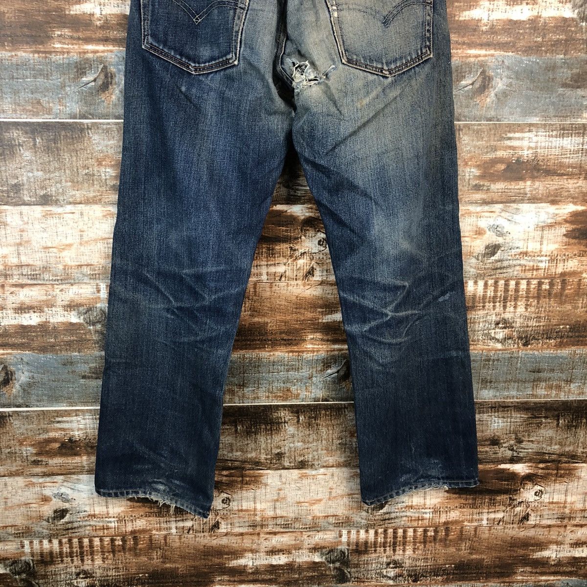 Levi's DL Levis 503 Blue Distressed Denim Pants #C179 Size US 29 - 14 Thumbnail