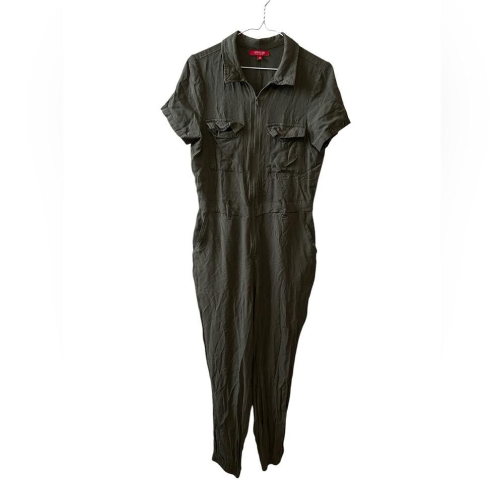 Guess GUESS Olive Green Utility Jumpsuit - Size XS Size 26" / US 2 / IT 38 - 4 Thumbnail