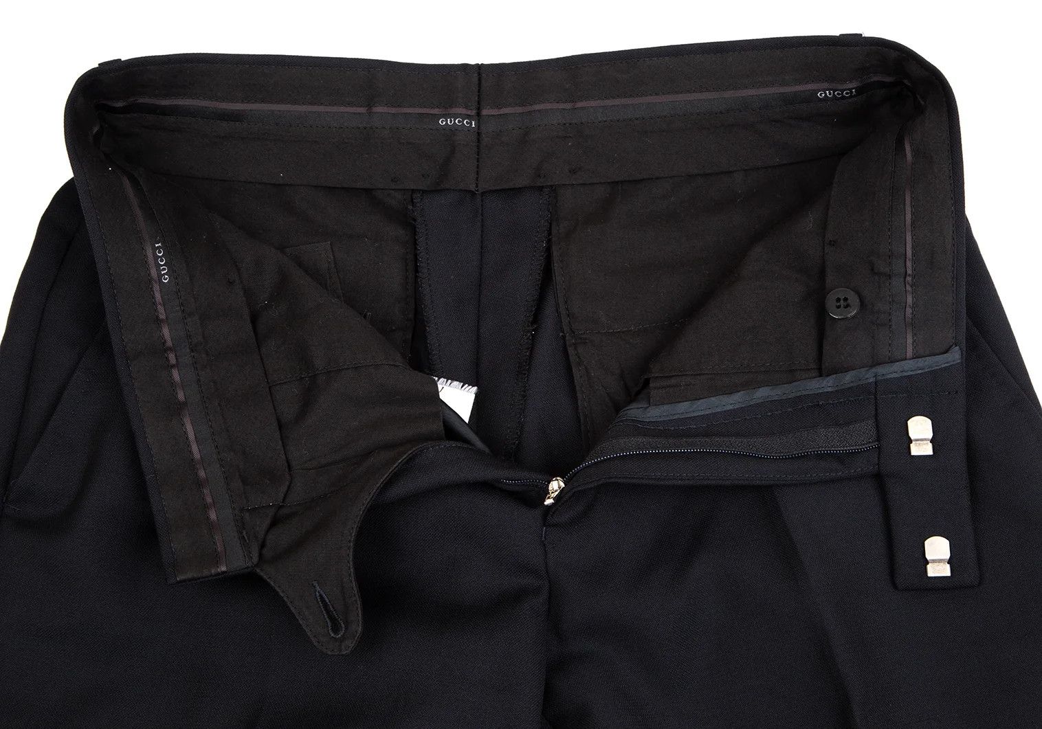 Gucci Wool Tapered Pants in Navy, Size M Size US 34 / EU 50 - 4 Thumbnail