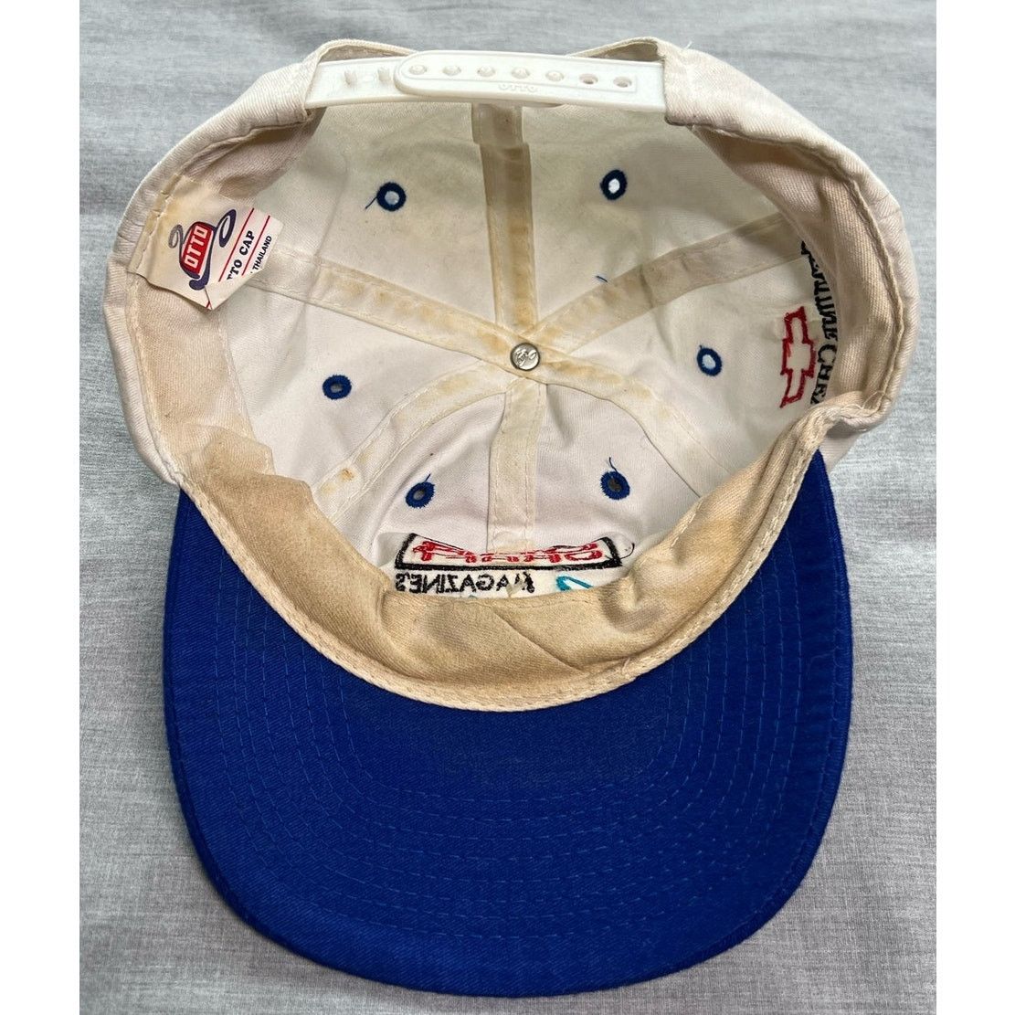 Chevrolet × Otto × Vintage Vintage Car Craft Magazine Chevrolet Snapback Hat Size ONE SIZE - 5 Thumbnail