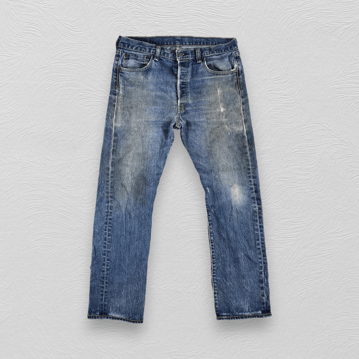 Vintage Levis 501 Jeans Faded Blue Denim KJ1059 Bottoms