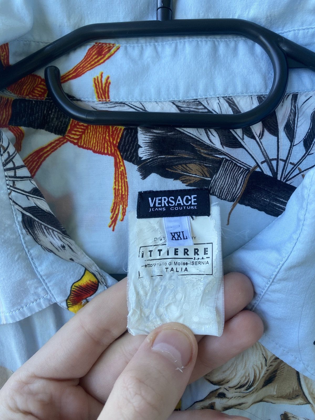 Versace Jeans Couture Versace jeans ultra rare indian shirt button up Size US XXL / EU 58 / 5 - 2 Thumbnail