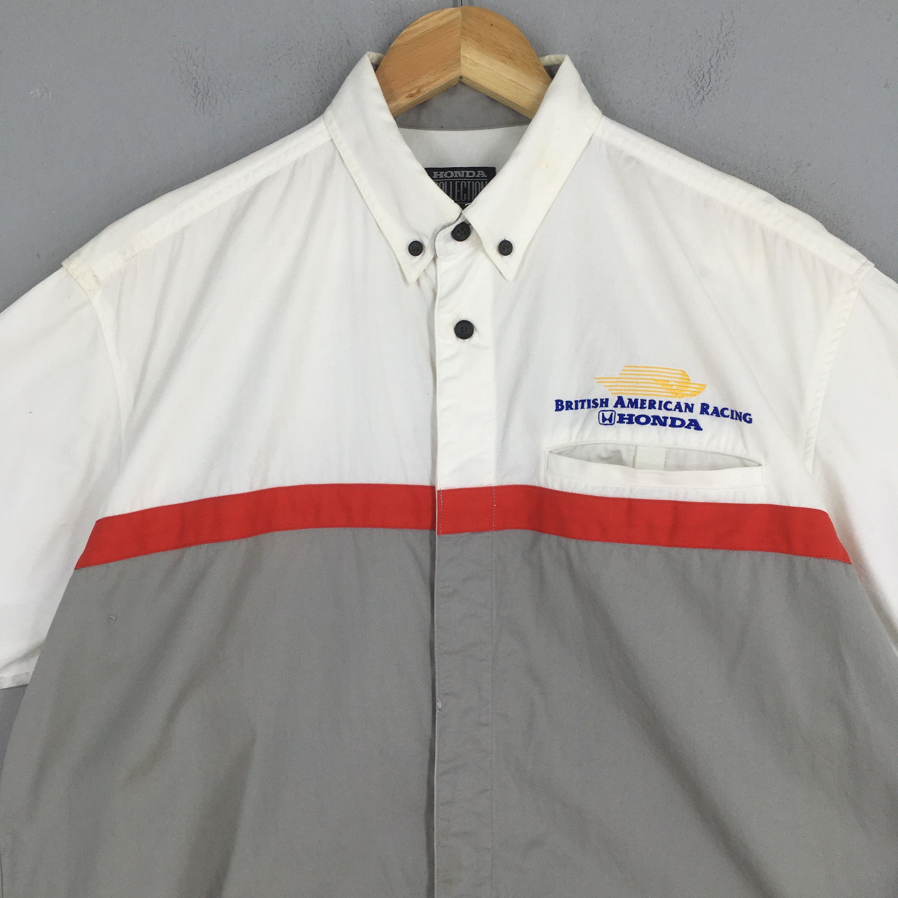 Honda Vintage 90s British American Racing Honda Shirt Medium Size US M / EU 48-50 / 2 - 2 Thumbnail