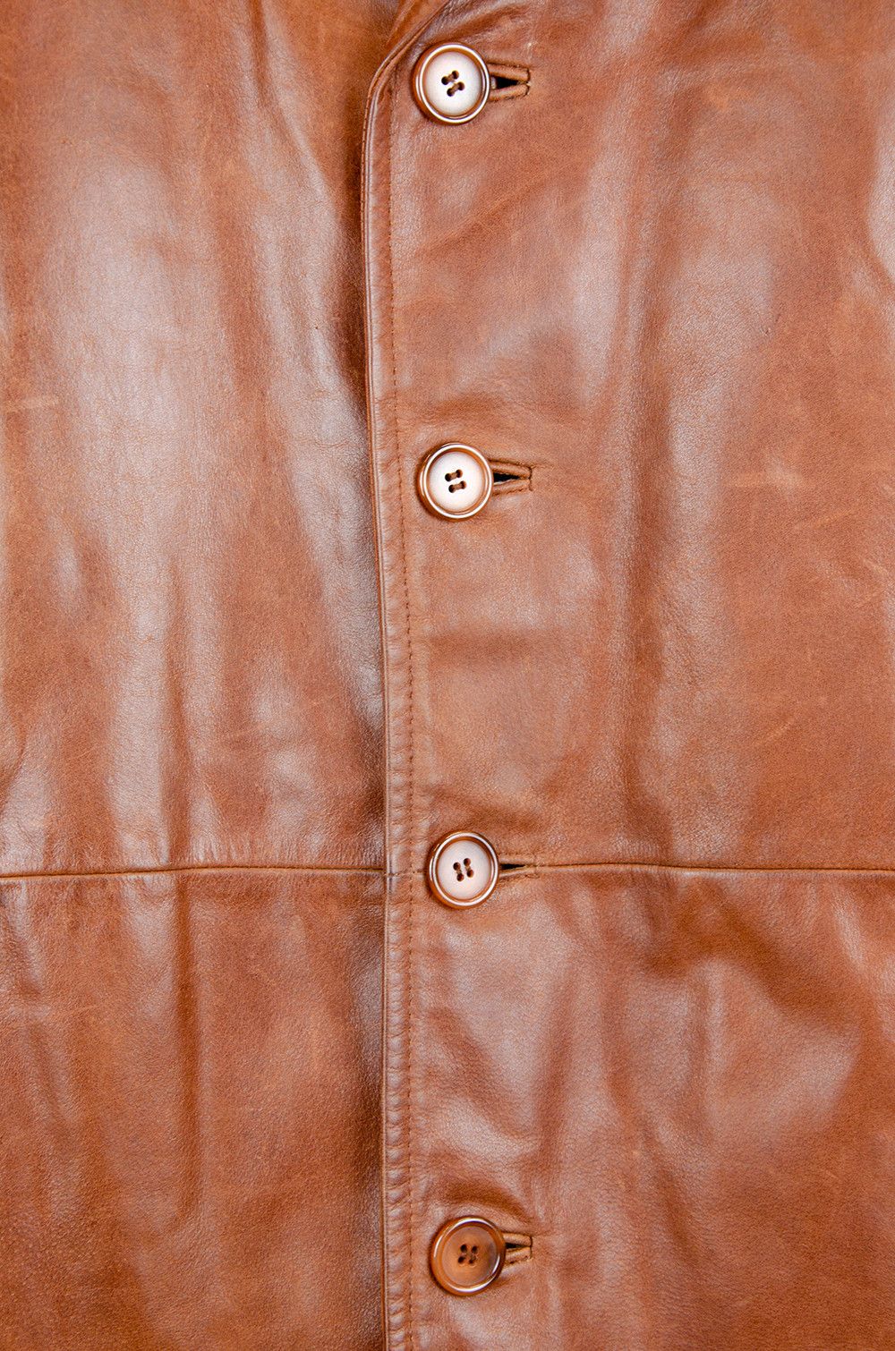 Other Leonardo Leather Car Coat Brown Vintage - Size 56 Size US XL / EU 56 / 4 - 5 Thumbnail