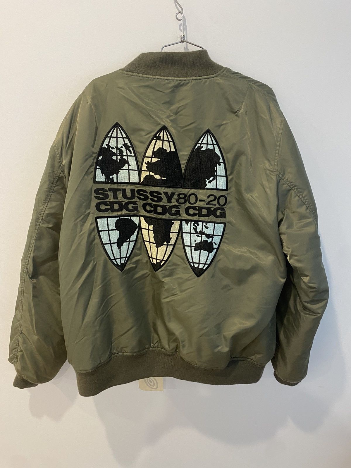 CDG by Comme des Garcons × Stussy Stussy x CDG dark green zip jacket Size US XXL / EU 58 / 5 - 2 Thumbnail