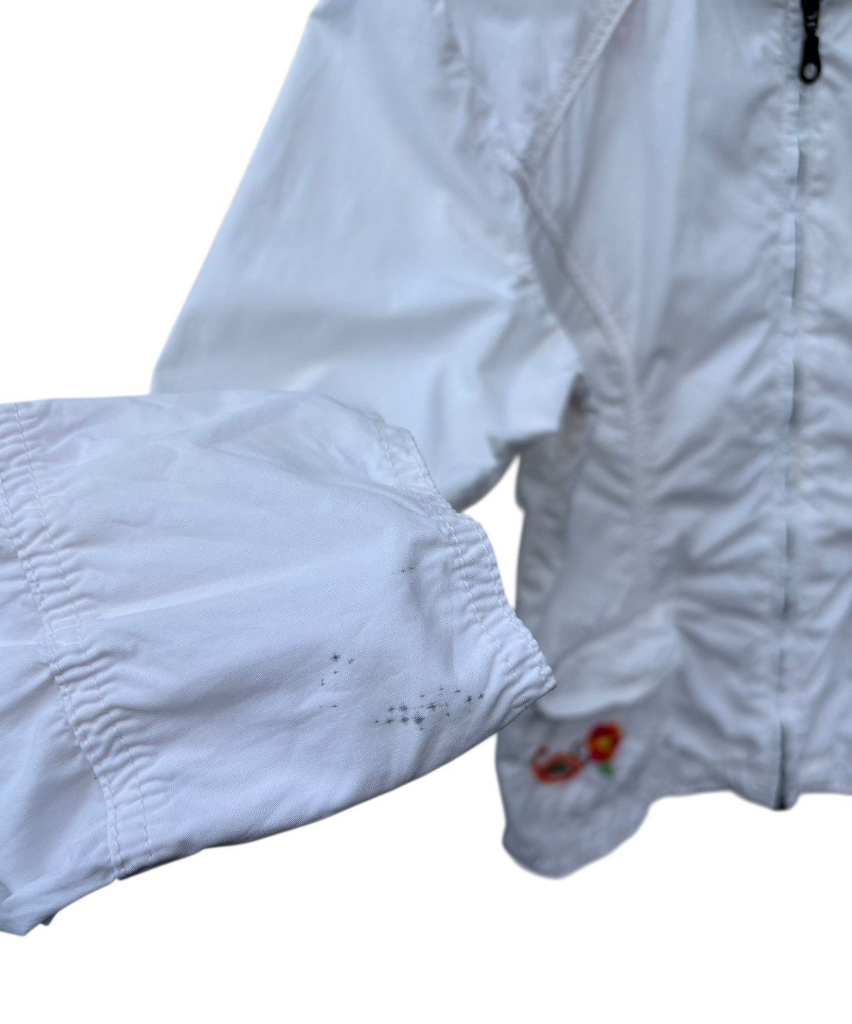 Fiorucci Fiorucci Floral Embroidery White Jacket Size S / US 4 / IT 40 - 5 Thumbnail