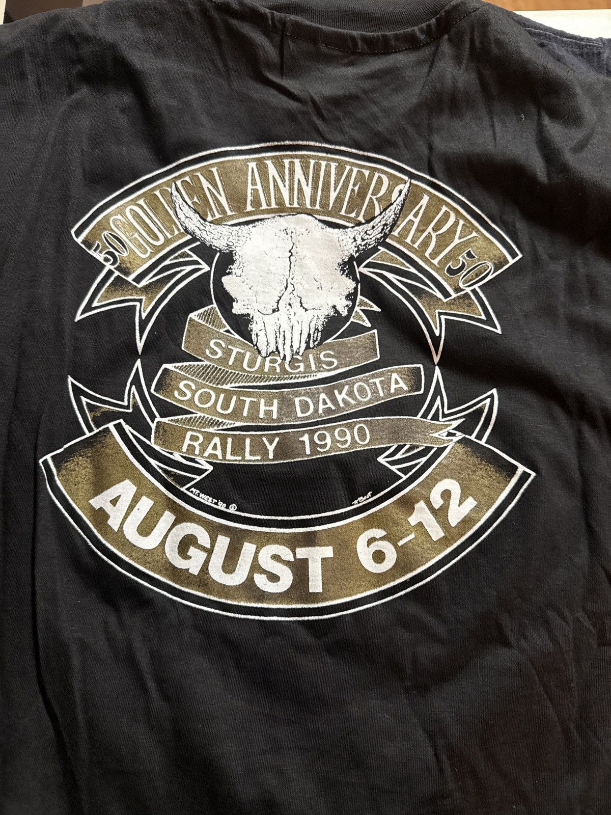 Vntg Harley Davidson OG 1990 Sturgis 50yr Golden Anniversary