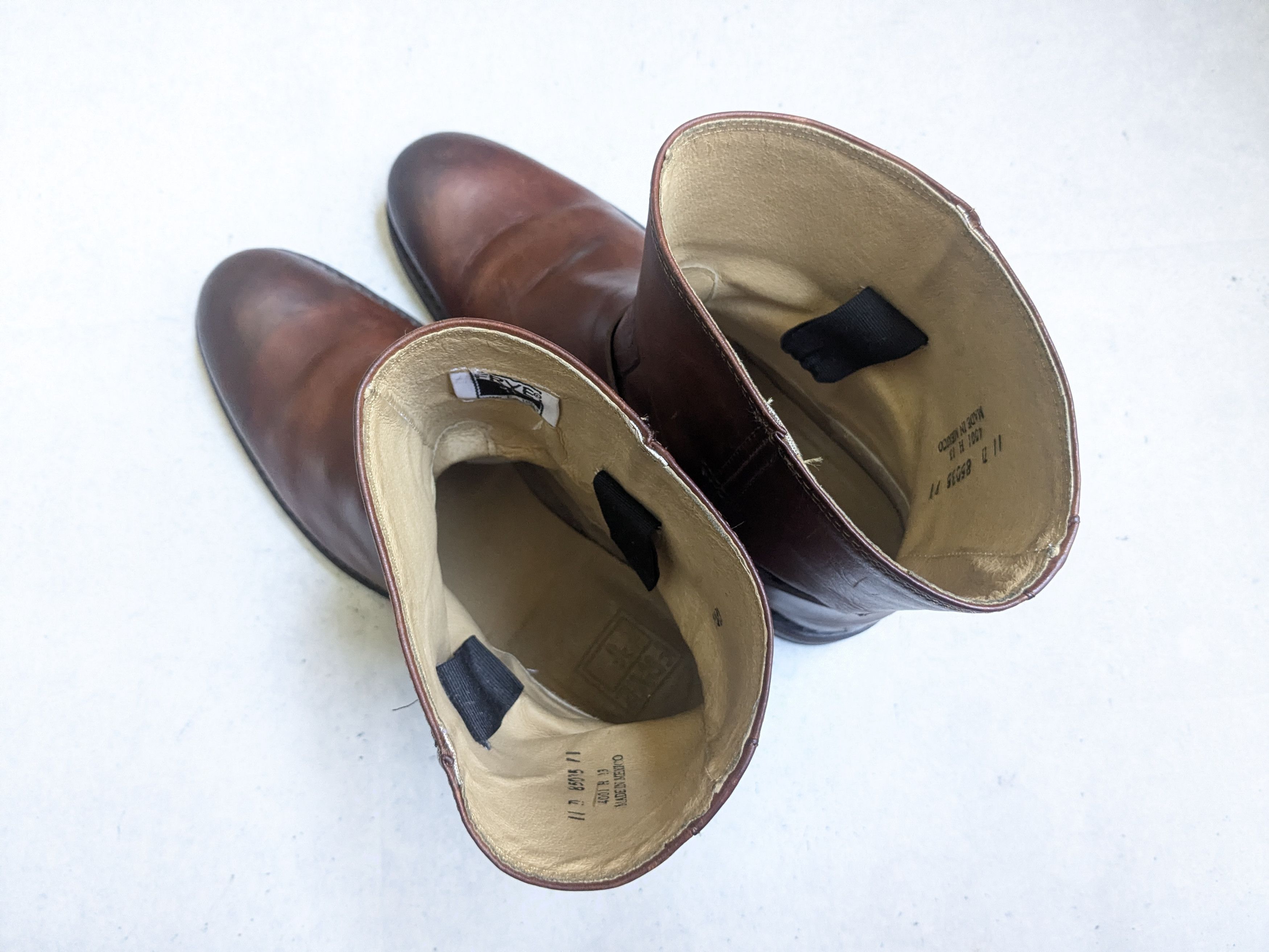 Frye Frye Harness Brown Leather 11 D a Leather Buckle Size US 11 / EU 44 - 17 Thumbnail