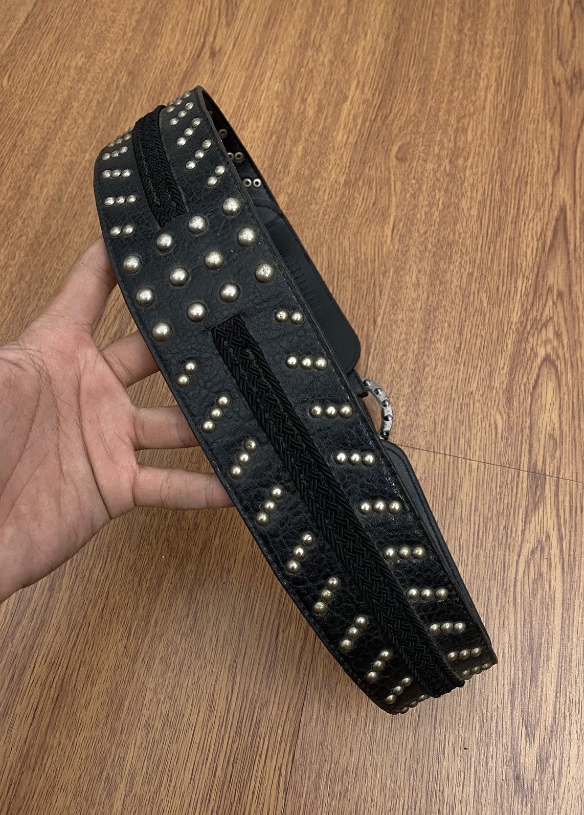 If Six Was Nine Studded double buckle belt Size ONE SIZE - 4 Thumbnail