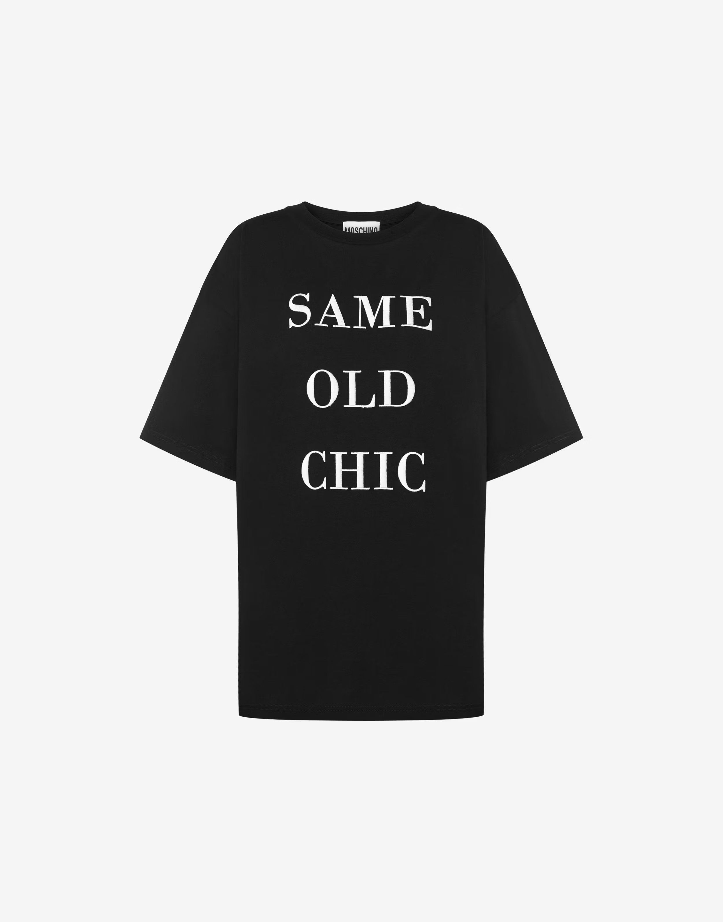 o1s22i1n0824 Crew Neck Short Sleeve T-Shirts in Black