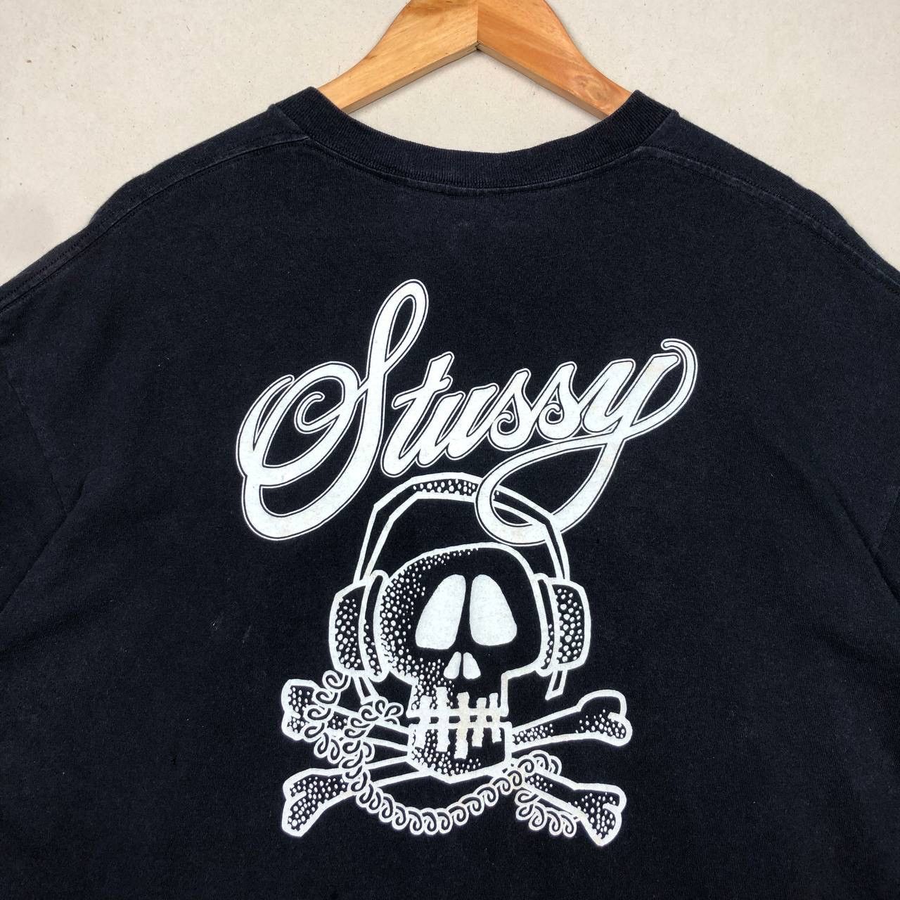 Stussy Vintage 90s Stussy Skull Design Tshirt Size US XL / EU 56 / 4 - 3 Thumbnail