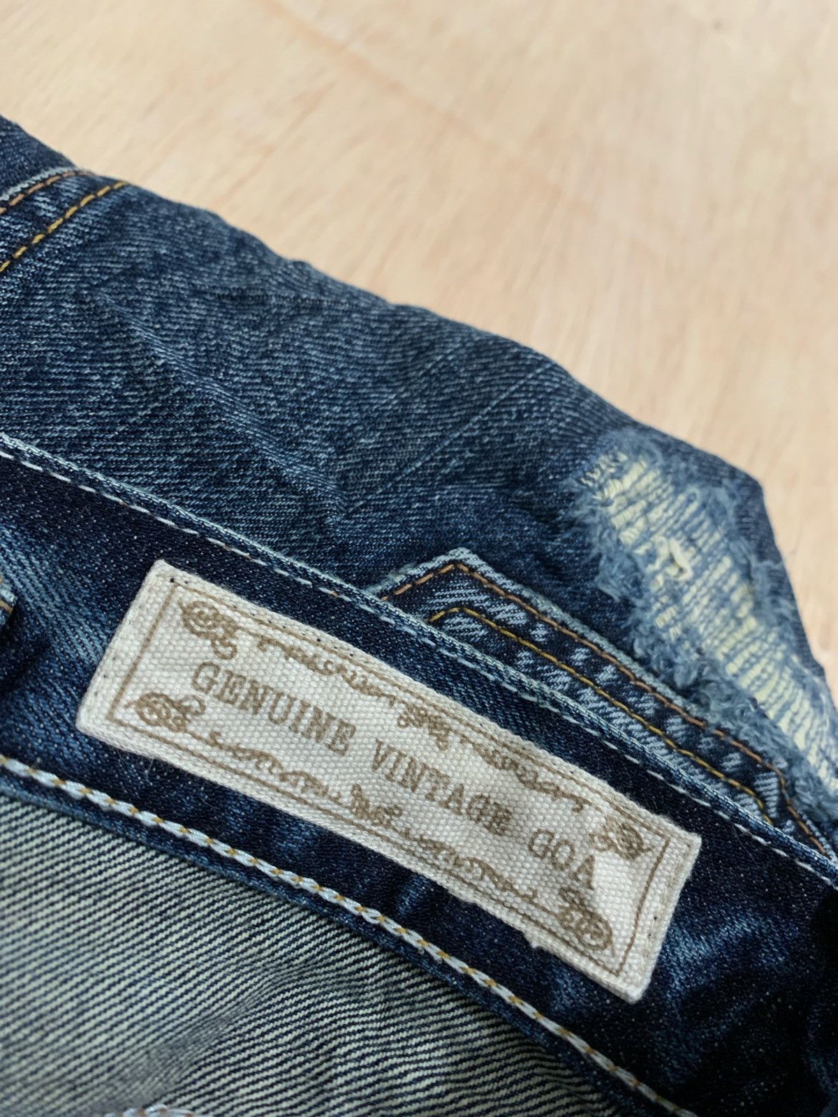 If Six Was Nine × Japanese Brand Distressed Denim Goa Genuine Vintage Denim Jeans Size US 30 / EU 46 - 9 Thumbnail