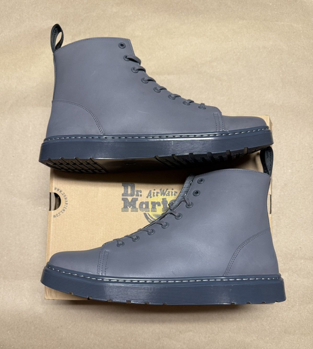 Dr. Martens Dr Marten Talib Sendal Grey Boots size 14 Combat Rare NEW! Size US 14 / EU 47 - 1 Thumbnail