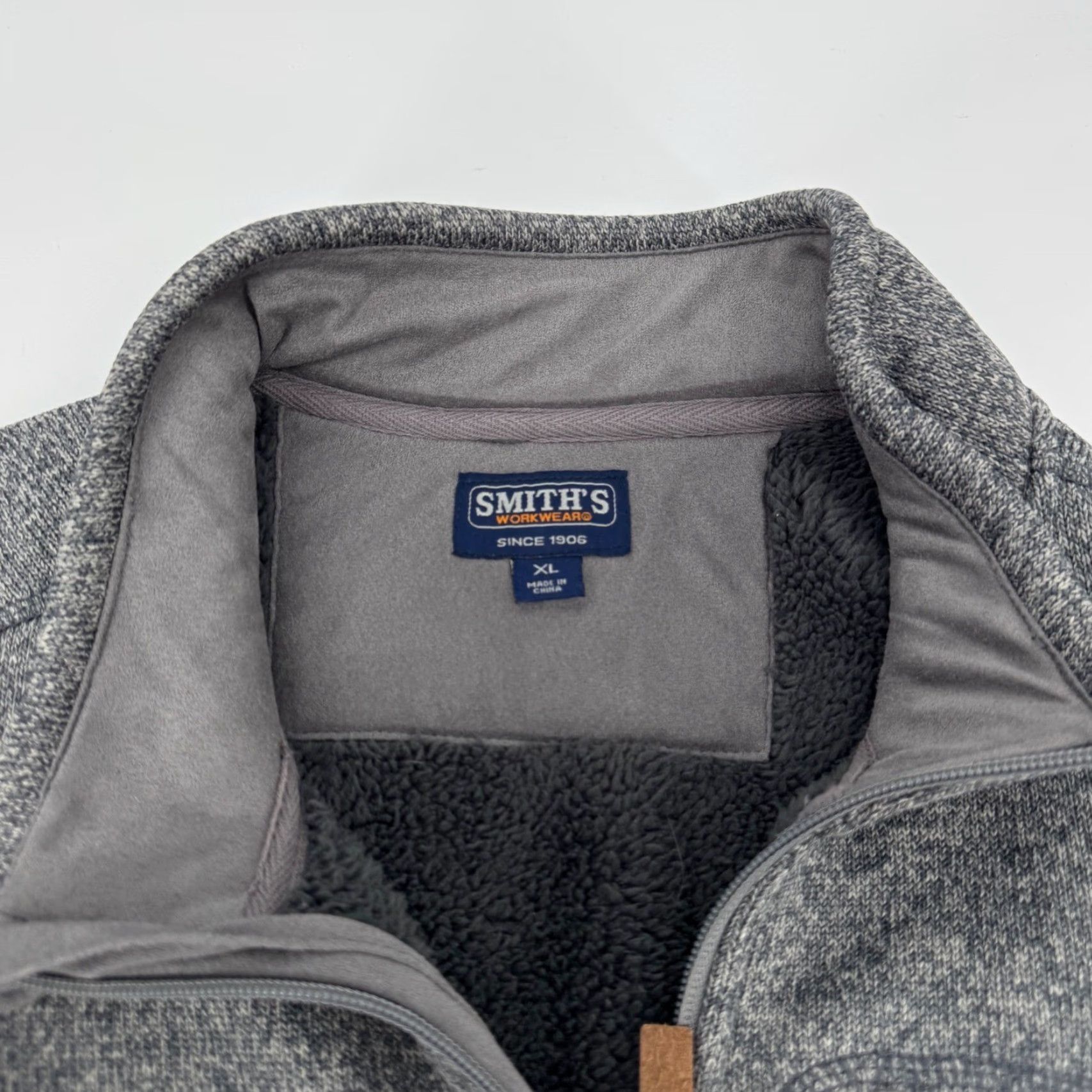 Vintage Smiths Mens Vest XL Fleece Heathered Gray Full Zip Pockets Gray Pockets Casual Outdoor Athletic Warm Size US XL / EU 56 / 4 - 3 Thumbnail