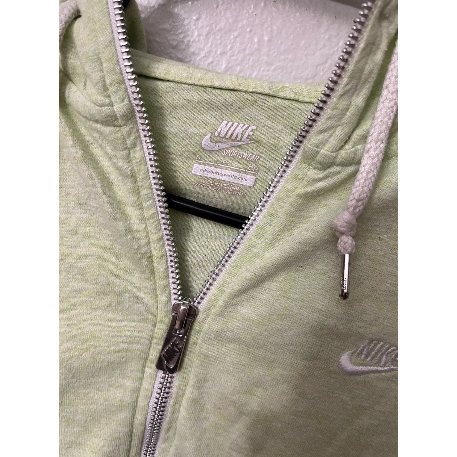 Nike Nike Sportswear Hoodie Women’s Time Out Full Zip Green Size S Flaw* Size S / US 4 / IT 40 - 3 Thumbnail