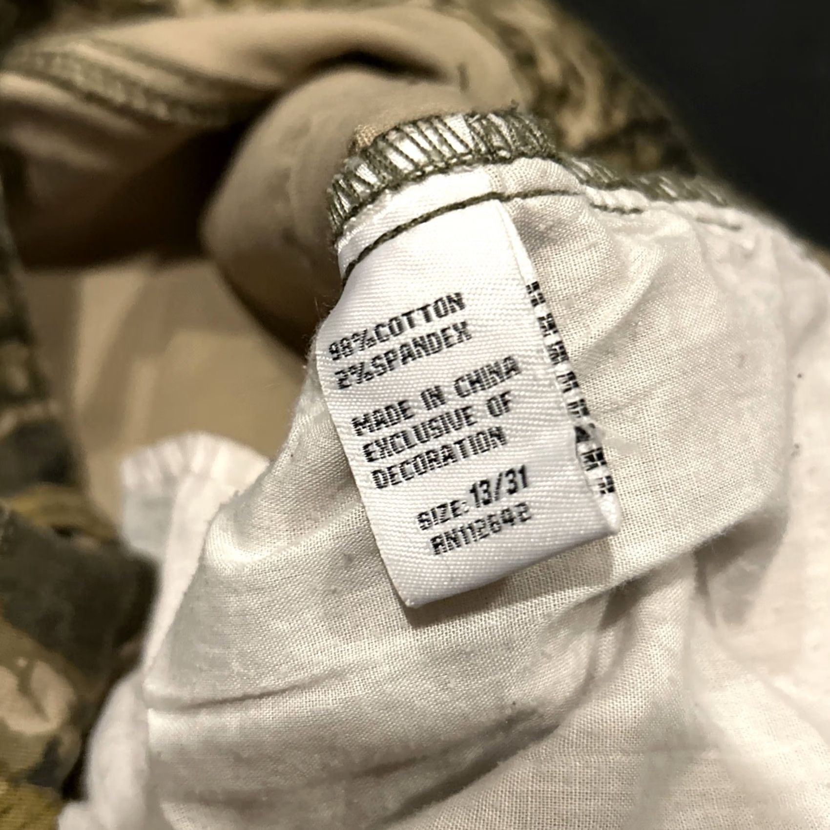 Vintage Blue Savvy Camo Cargo Joggers Womens 13 B1 Stylish Size 34" / US 12 / IT 48 - 4 Thumbnail