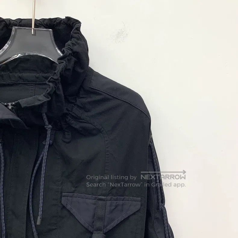 Hermes Hermes Black Cotton Drawstring Side Slit Long Sleeve Jacke Size XS / US 0-2 / IT 36-38 - 3 Thumbnail