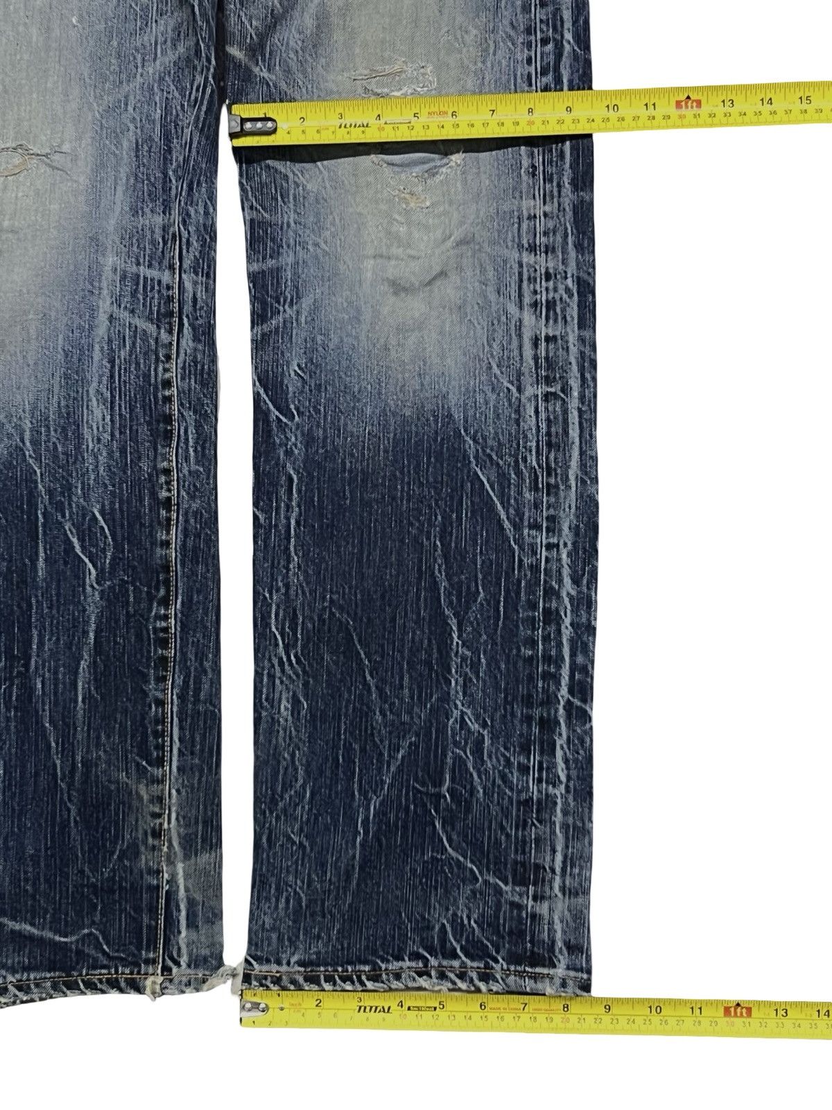 Edwin Vintage 00s Edwin 503 Blue Trip Japan | Faded Thunder Wash Size US 36 / EU 52 - 19 Thumbnail