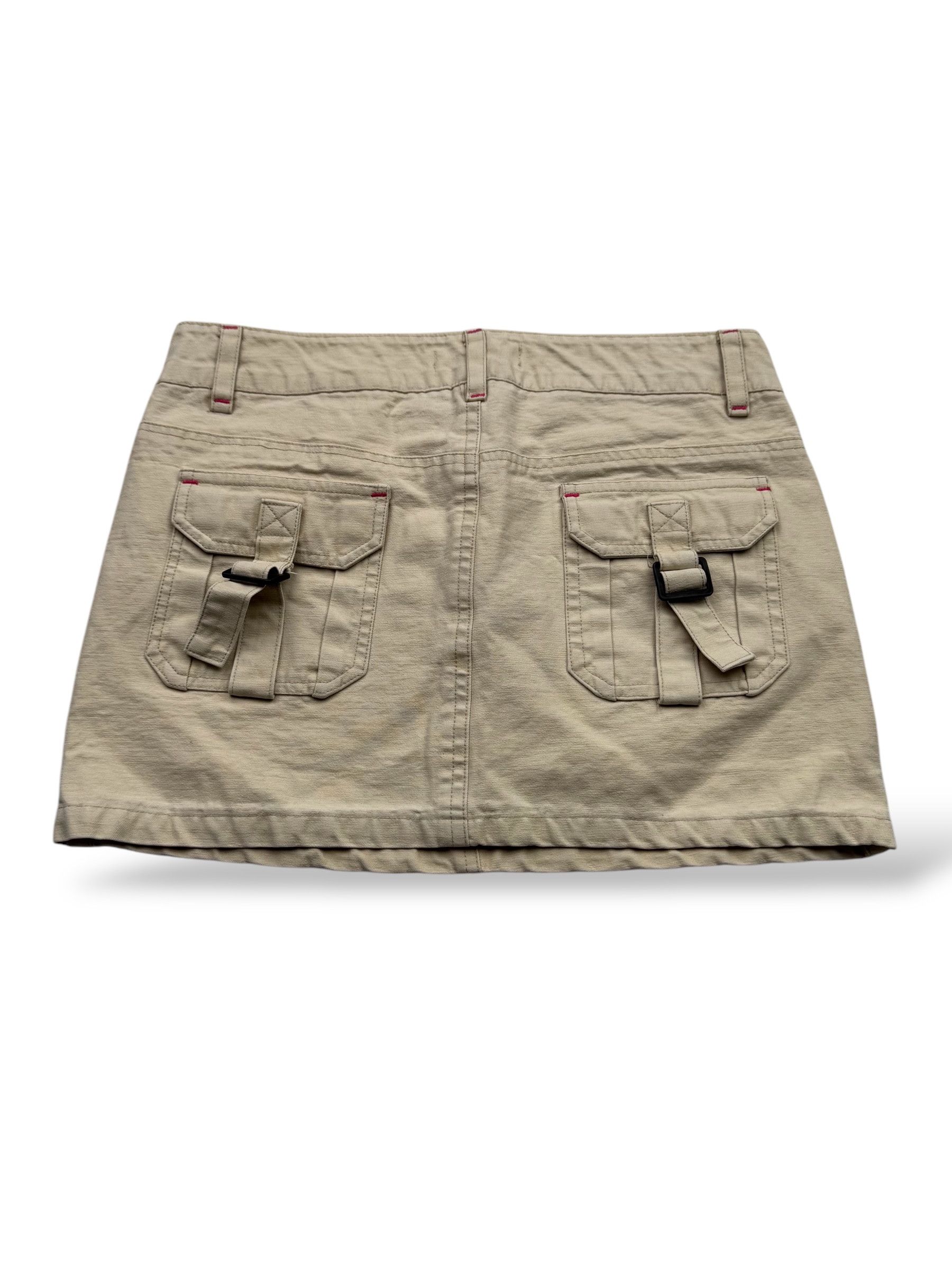 Japanese Brand Vintage Mini Skirt With Straps W163(V9) Size 27" / US 4 / IT 40 - 1 Thumbnail
