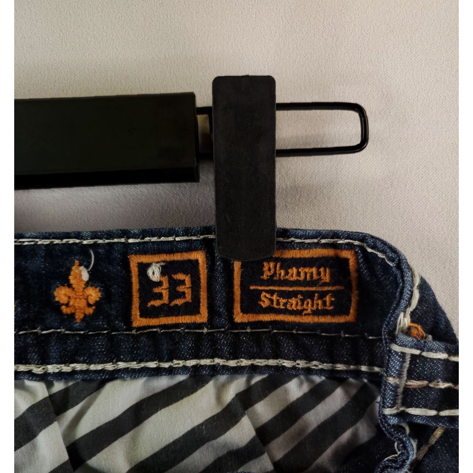 Vintage Rock Revival Jeans Phamy Straight Rocker Mens 36 Inseam 31 Blue Regular Size 36 33 (36x31 Actual) Size US 36 / EU 52 - 3 Thumbnail