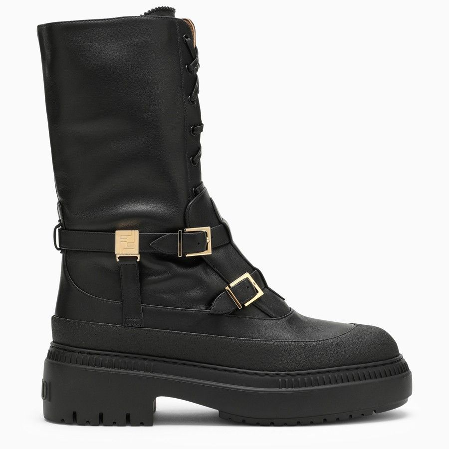 o1d2blof0824 Delfina Biker Boot in Black