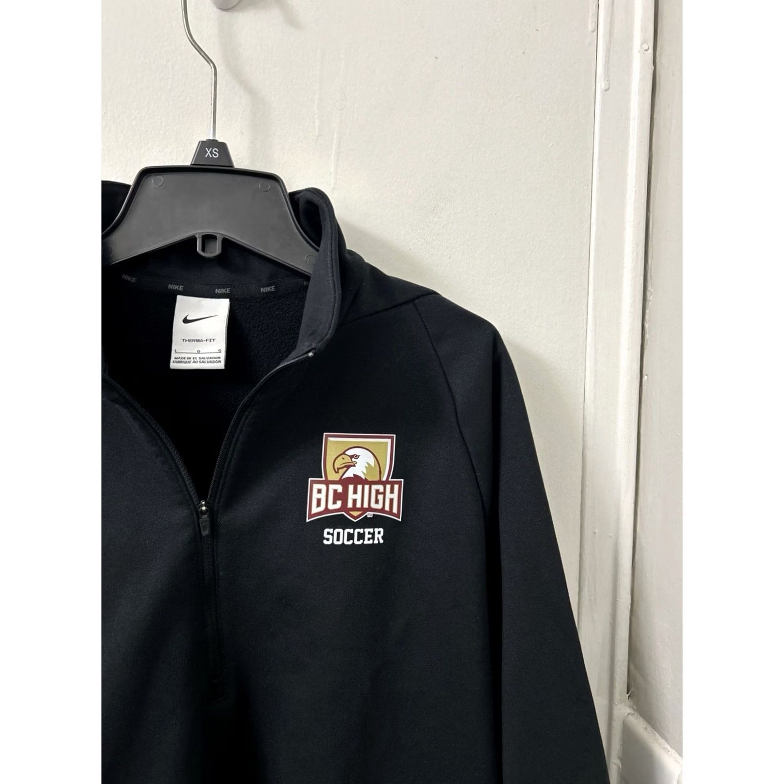 Nike Nike 1/4 Zip Mens Large Black Therma-FIT Jacket L/S CN9492-010 Size US L / EU 52-54 / 3 - 6 Thumbnail