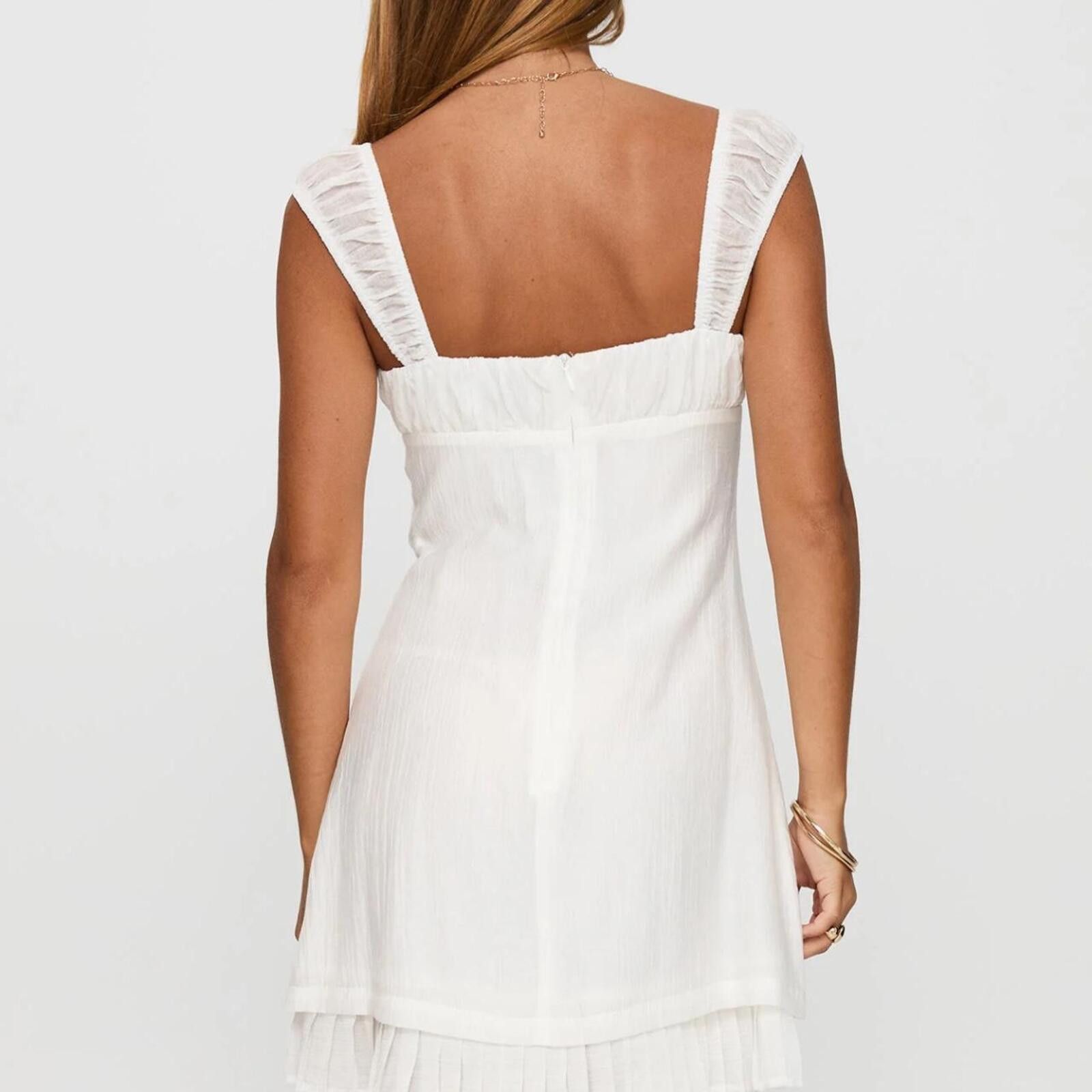 Other Princess Polly Eternally Yours Mini Dress White Size XS / US 0-2 / IT 36-38 - 5 Thumbnail