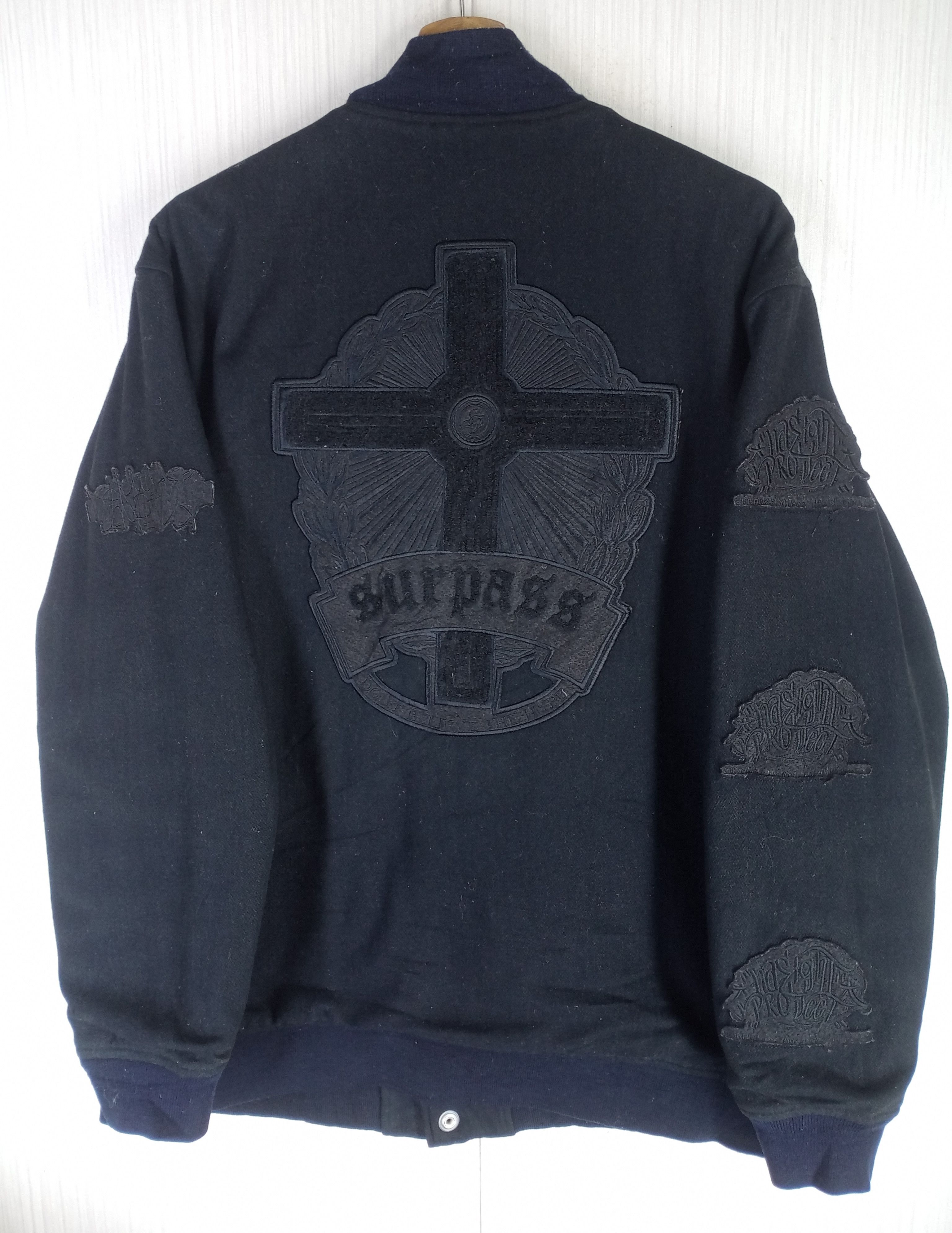 Japanese Brand Rare Surpass 8th Anni.Height Project Varsity Jacket Size US L / EU 52-54 / 3 - 1 Thumbnail