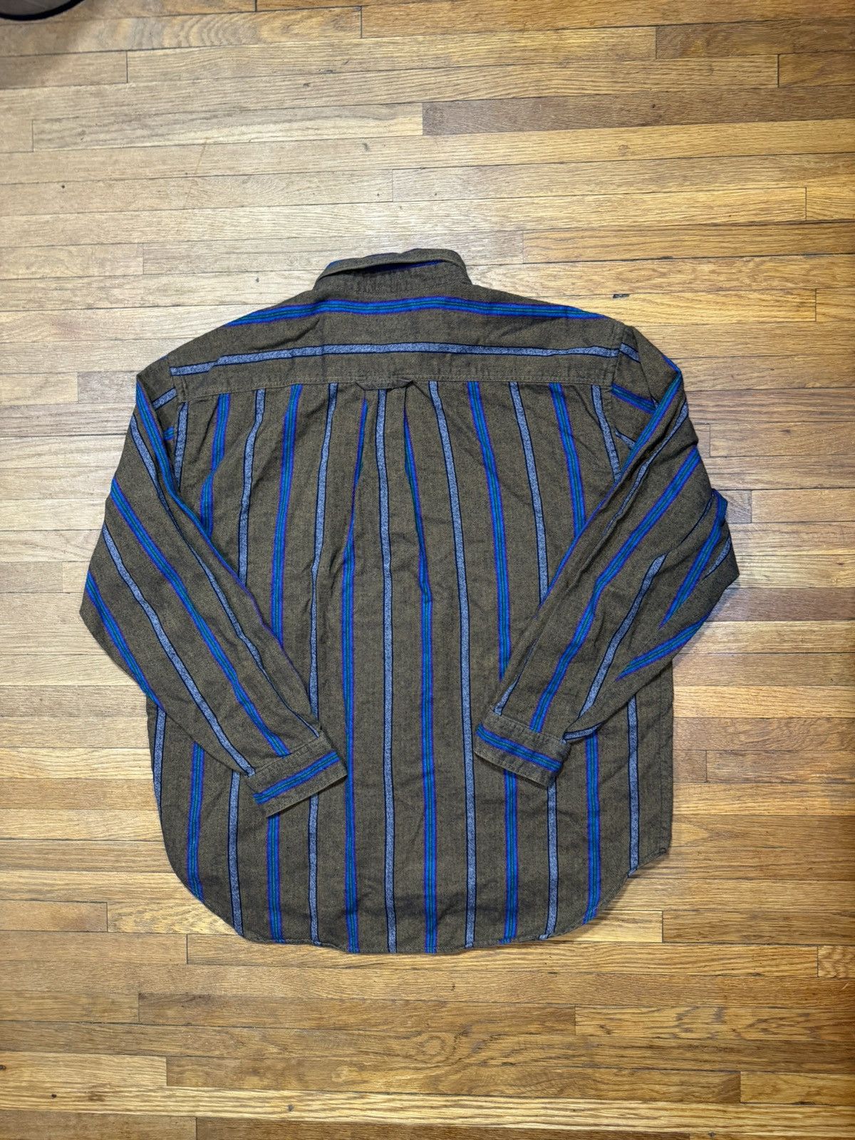 Dockers × Vintage Vintage Striped Button Up Shirt Size US XL / EU 56 / 4 - 2 Thumbnail