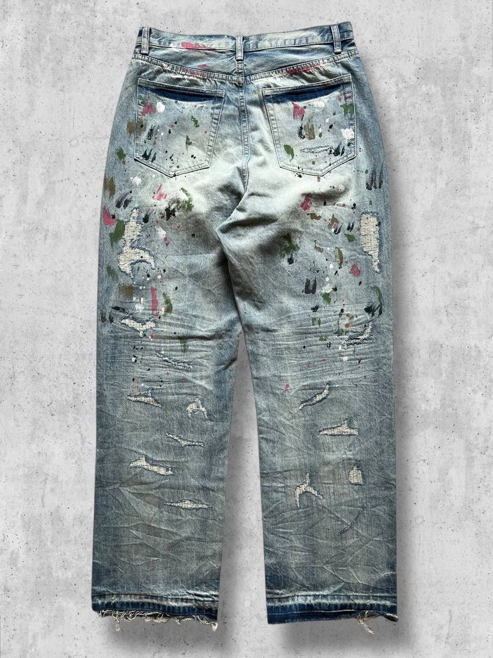 Other Jeans Ripped n Painted ifsixwasnine hystericglamour y2k bagg Size US 34 / EU 50 - 2 Thumbnail
