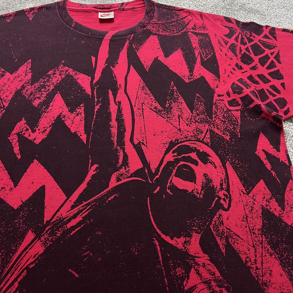 Nike Vintage T-shirt Nike Jordan Dunk AOP Single Stitch Size US L / EU 52-54 / 3 - 4 Thumbnail