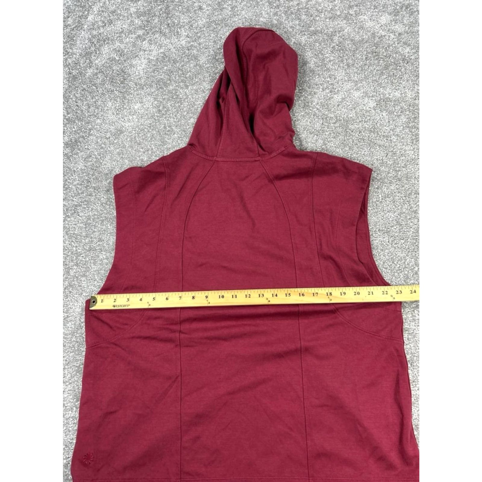Athleta Athleta Hoodie Womens Large Red Yoga Pullover Size L / US 10 / IT 46 - 5 Thumbnail