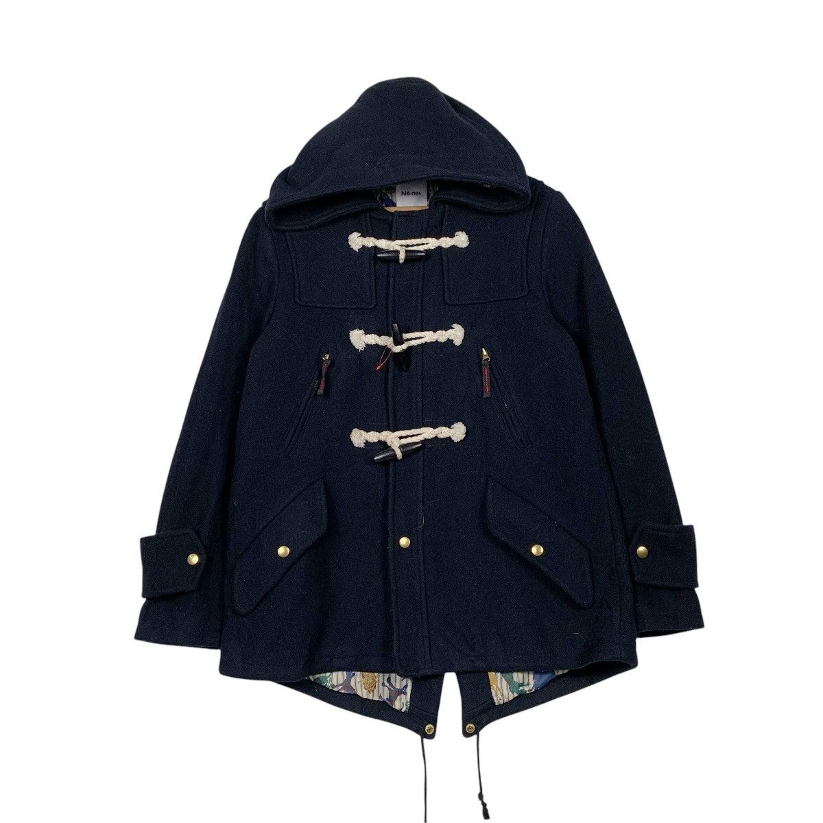 Ne-Net Ne-net Hooded Wool Duffle Coat Size US M / EU 48-50 / 2 - 1 Thumbnail