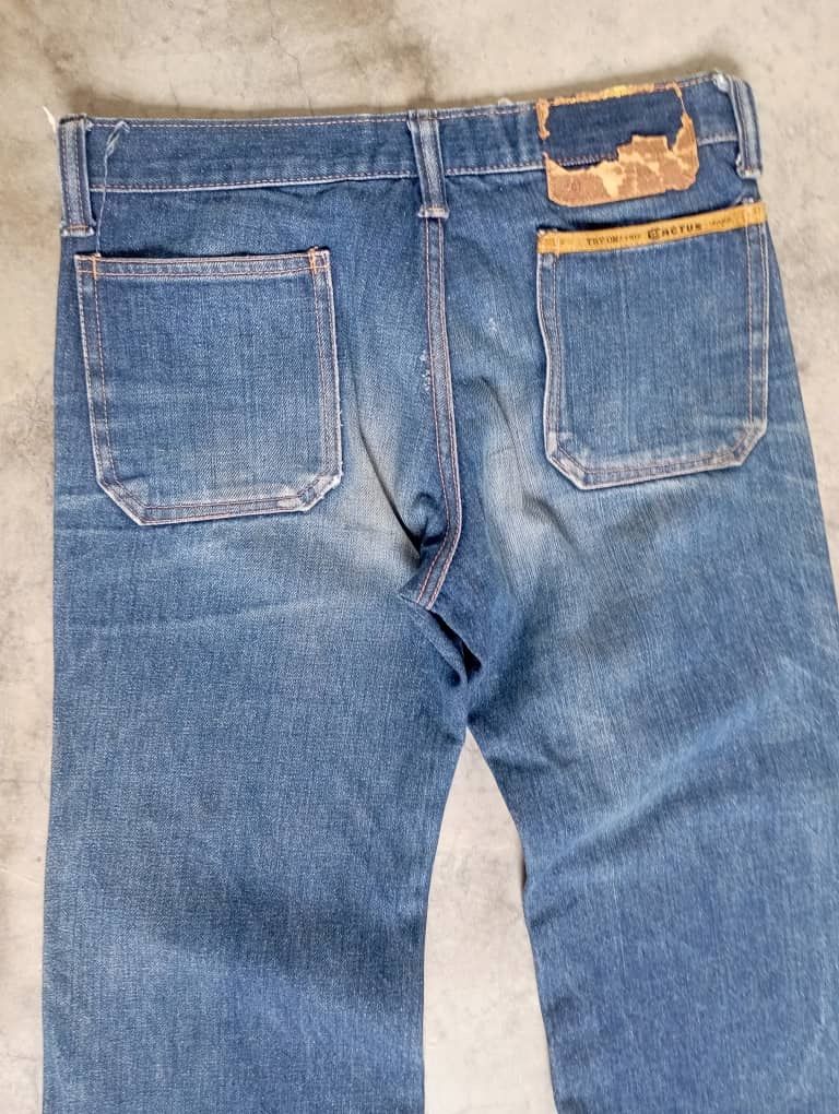 Tornado Mart Super Flare Jeans Vintage 70's Talon Zipper Cactus Jeans Size US 28 / EU 44 - 6 Thumbnail