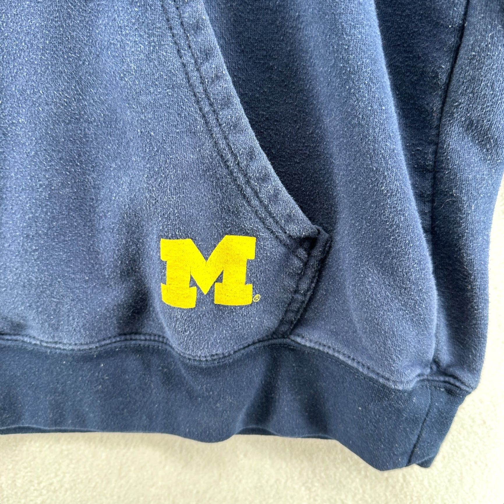 Vintage Pro Edge Michigan Pullover Hoodie Men Large Blue Long Sleeve Pockets Size US L / EU 52-54 / 3 - 5 Thumbnail