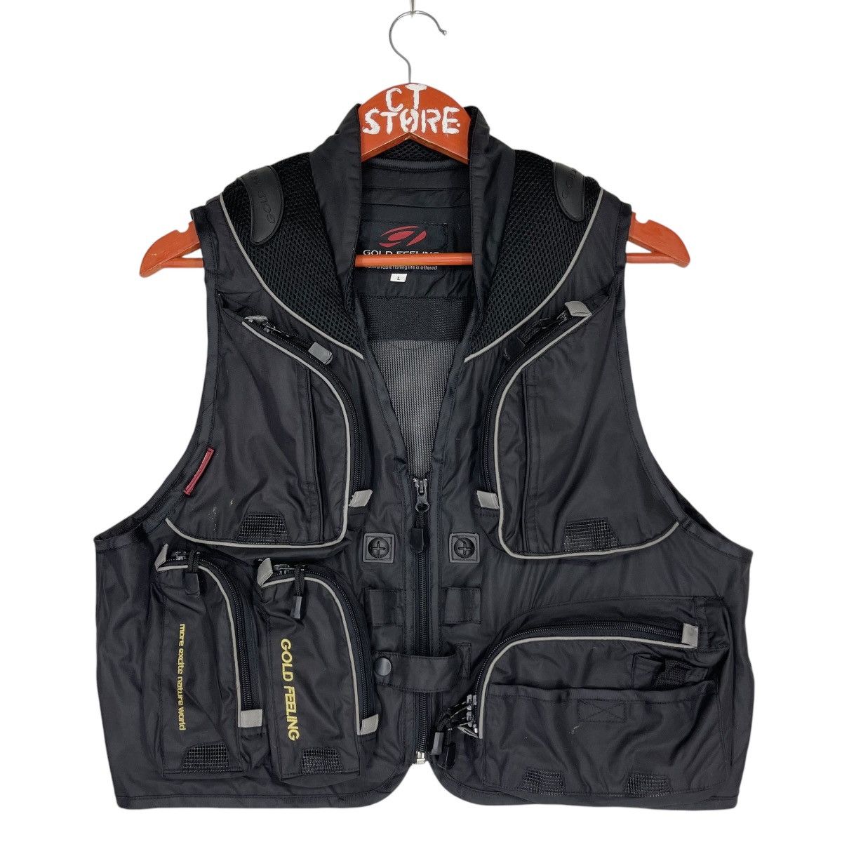Japanese Brand Gold Feeling Multipocket Tactical Fishing Vest Size US M / EU 48-50 / 2 - 1 Thumbnail