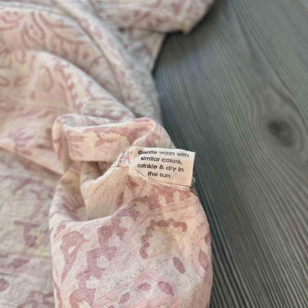 Magnolia Pearl Magnolia Pearl Idgy Blockprint Paisley Shirt/Blouse Size ONE SIZE - 14 Thumbnail