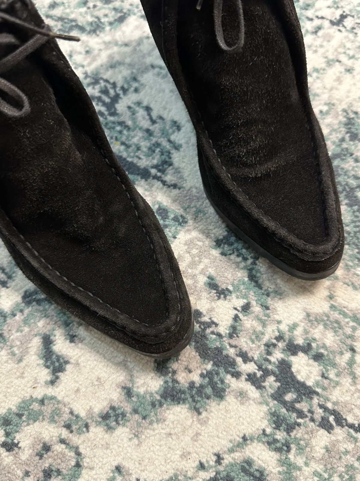Gucci Gucci Made in Italy Black Suede Leather Ankle Boots Size US 5.5 / IT 35.5 - 4 Thumbnail
