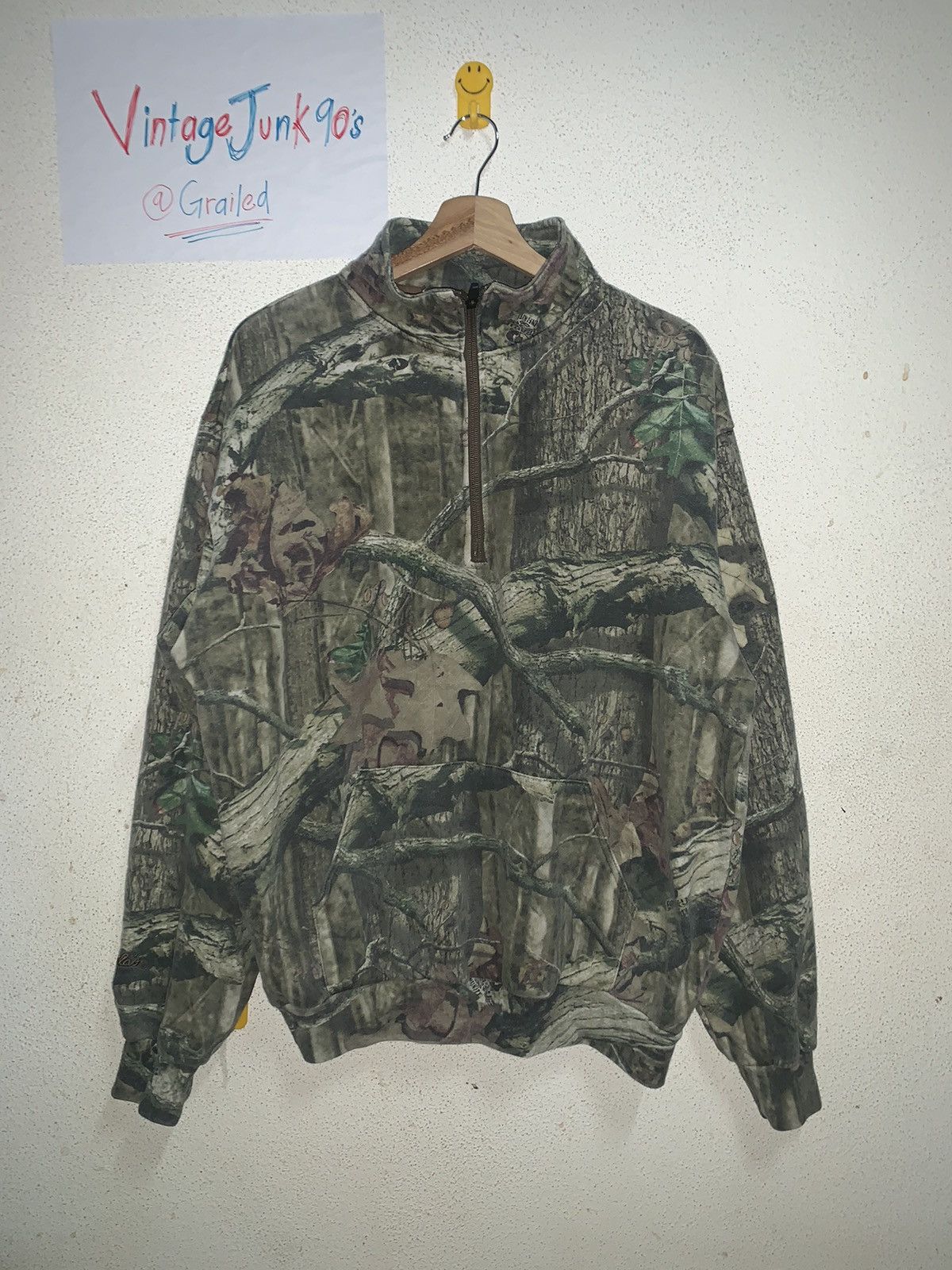 Cabelas × Realtree × Vintage Vintage 90’s Cabela’s Realtree half zipper Size US L / EU 52-54 / 3 - 1 Thumbnail