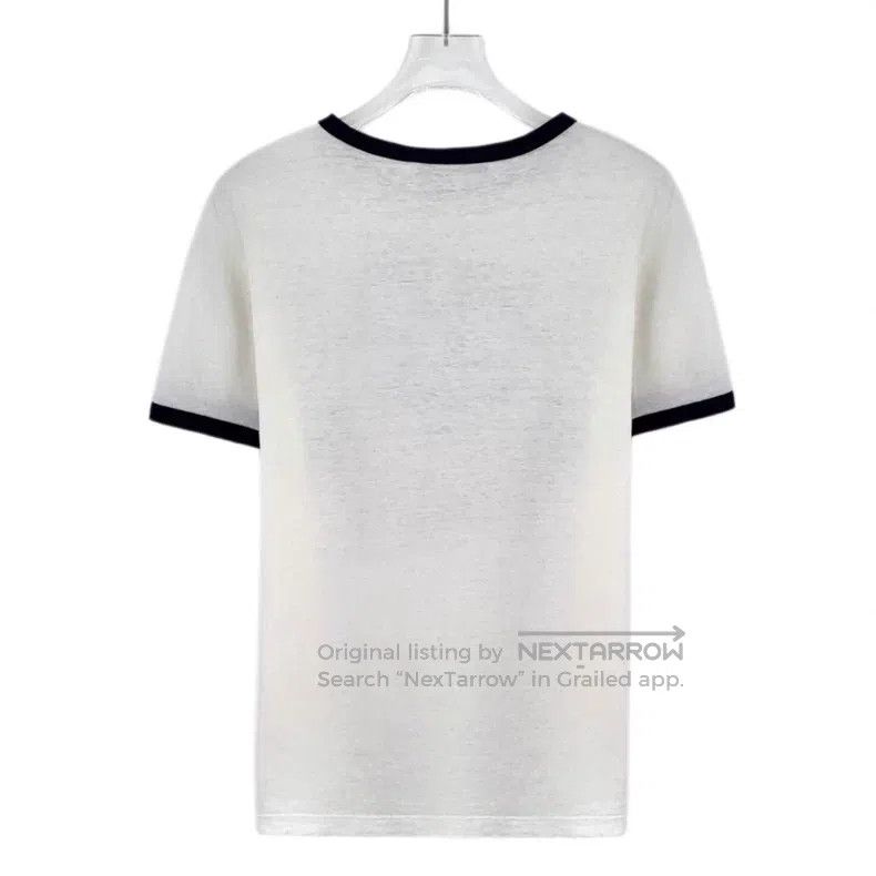 Dior Dior 25 white tennis racket letter print cotton round-neck Size M / US 6-8 / IT 42-44 - 2 Thumbnail