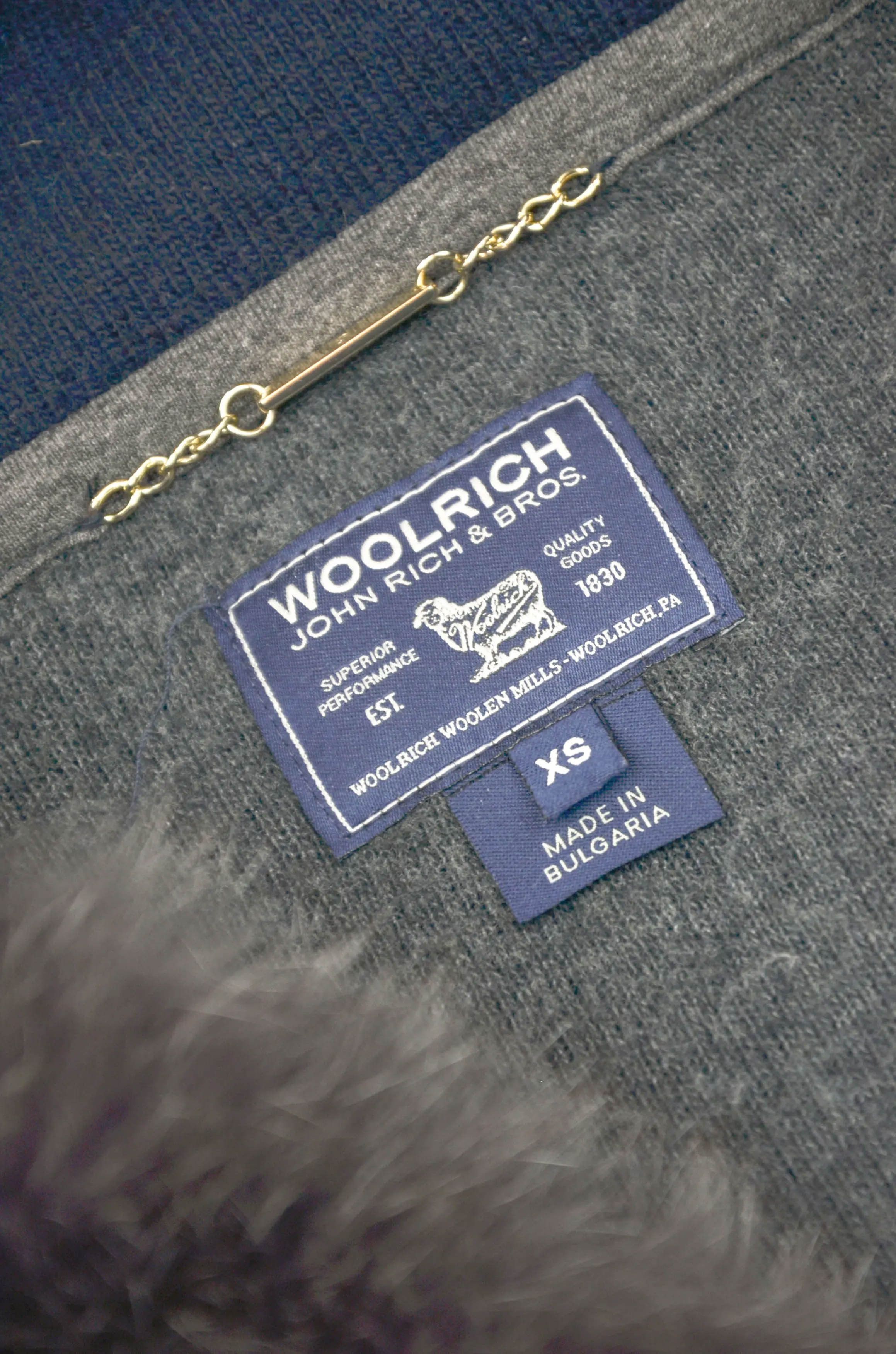 Woolrich Woolen Mills Woolrich Wool Hooded Jacket with Real Fur Trim – Navy XS Size XS / US 0-2 / IT 36-38 - 3 Thumbnail