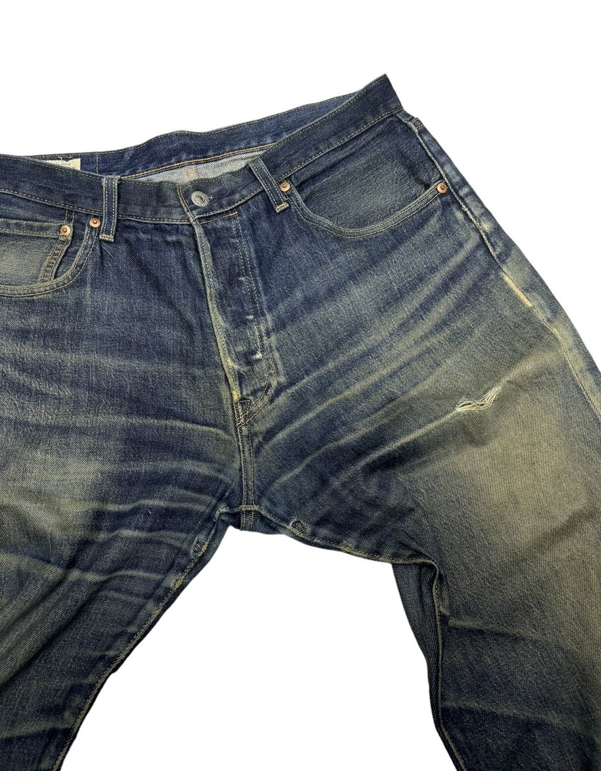 Levi's × Levi's Vintage Clothing × Vintage 🔥VINTAGE LEVIS 501 ‘93 BIG E DISTRESSED DENIM JEANS Size US 32 / EU 48 - 9 Thumbnail