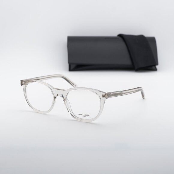 Saint Laurent Paris Saint Laurent SL471 004 Round Eyeglasses Transparent Beige Size ONE SIZE - 10 Thumbnail