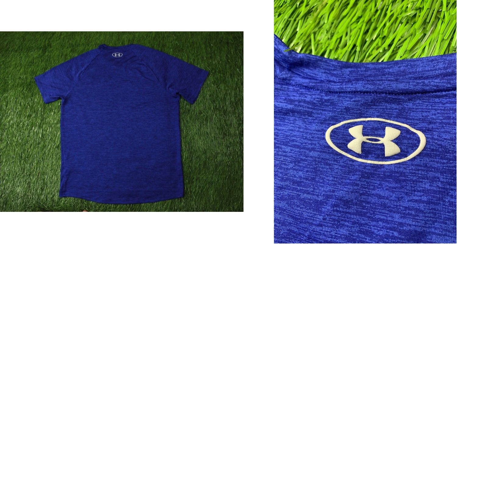 Under Armour UNDER ARMOUR TECH MEN SHIRT T-SHIRT Jersey BLUE 2019 CrossFit Training Loose Fit Short Sleeve Size L Size US L / EU 52-54 / 3 - 8 Thumbnail