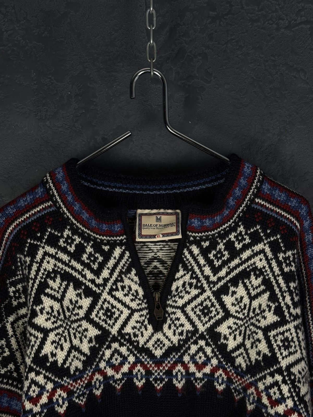Dale Of Norway Dale Of Norway Men’s 1/4 Zip Wool Knitted Sweather Size XL Size US XL / EU 56 / 4 - 8 Thumbnail