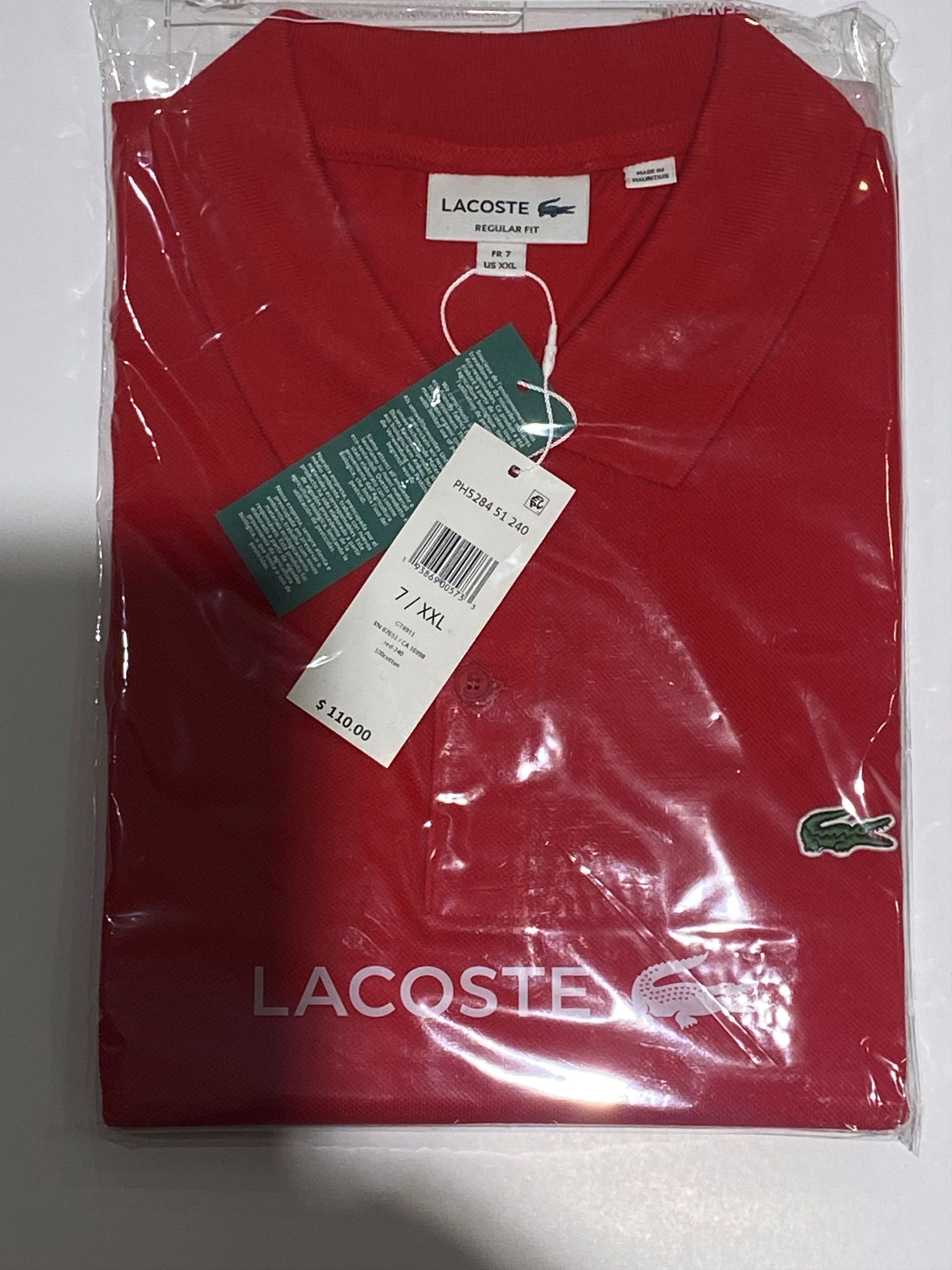 Lacoste RED POLO PRINTED SIZE M Size US M / EU 48-50 / 2 - 5 Thumbnail