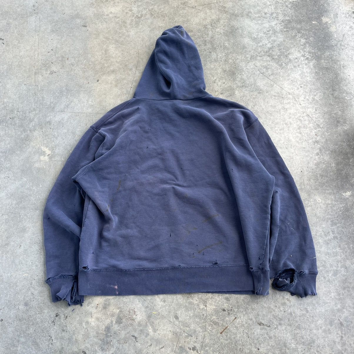Old Navy × Russell Athletic × Vintage CRAZY thrashed and faded old navy hoodie skater baggy style Size US XXL / EU 58 / 5 - 5 Thumbnail
