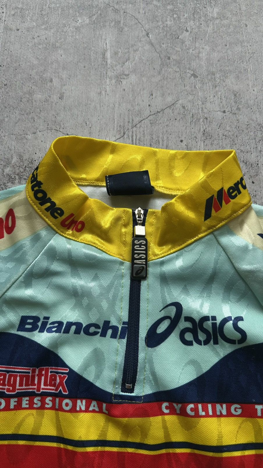 1999 Asics Bianchi Mercatone Uno Vintage Cycling Jersey
